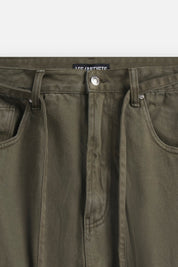 Cargo Denim Baggy Label Military