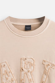 Crewneck Logo ART Sand Stone Washed