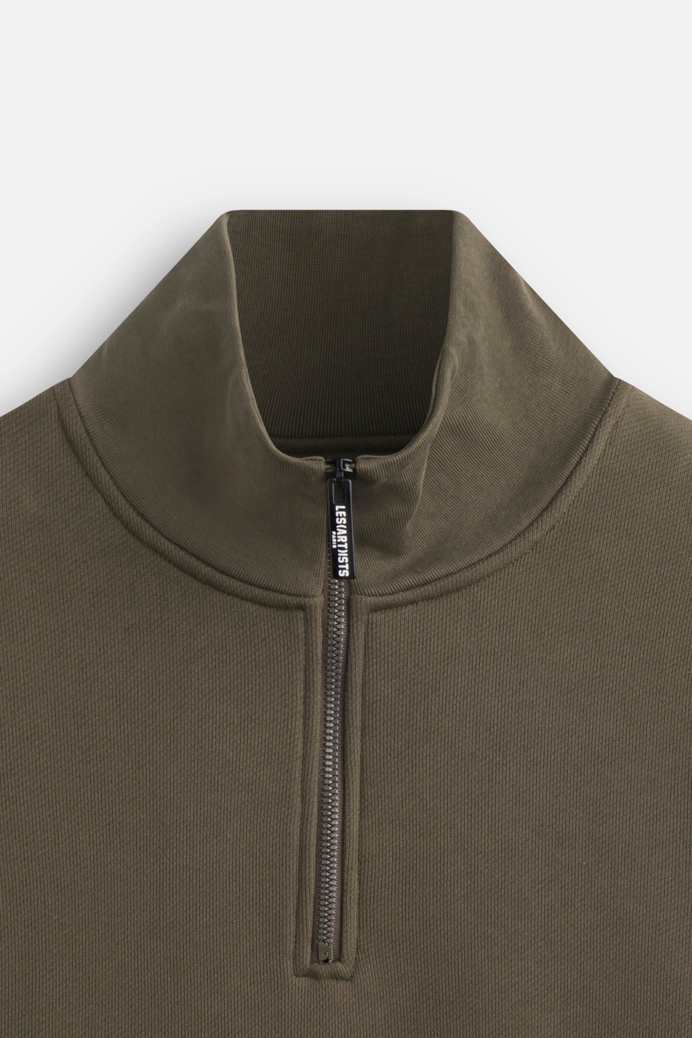 Sweat-shirt Half Zip Label Military