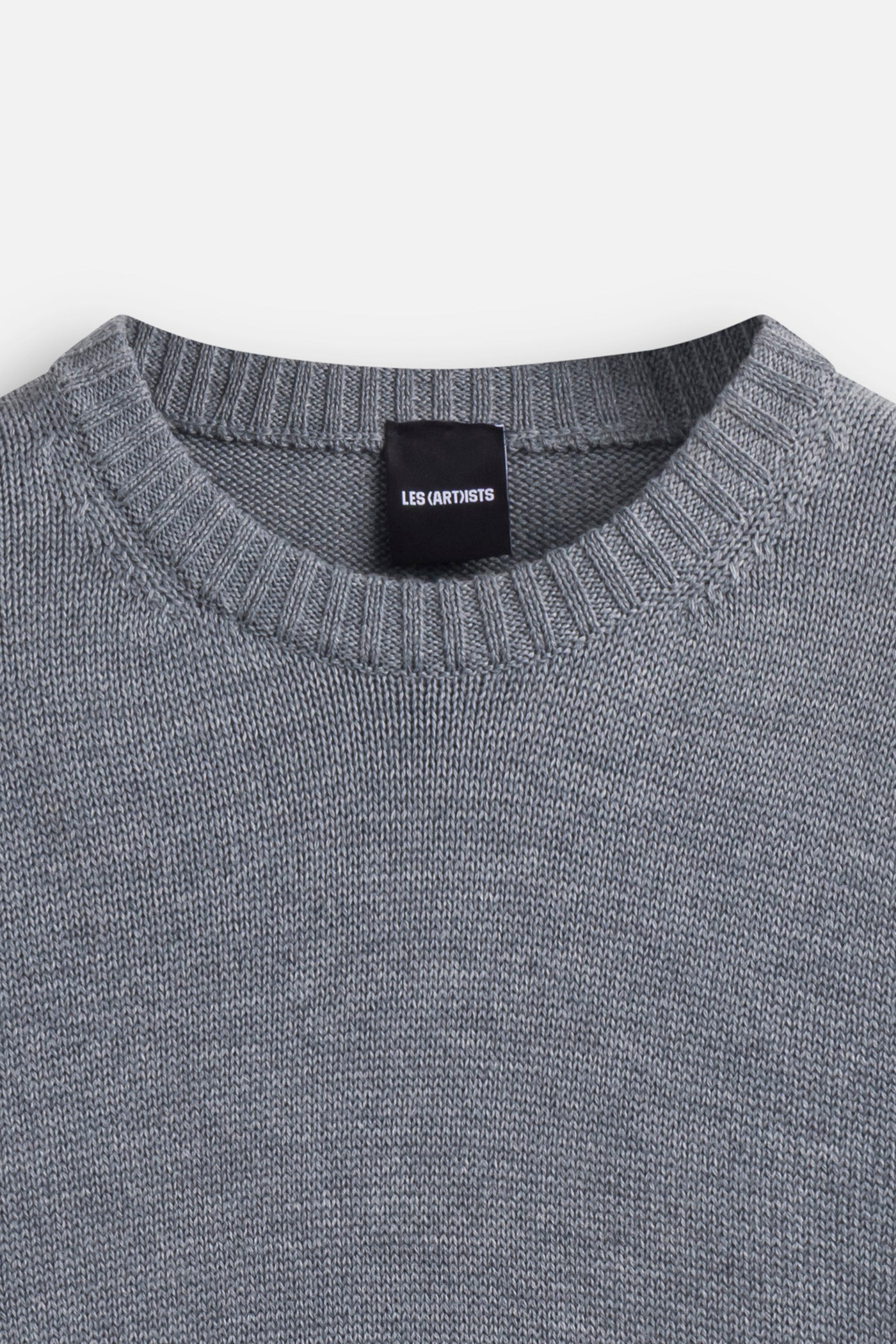 Jacquard sweater logo Essential Grey