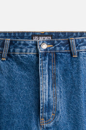 Cargo Denim Baggy Label Blue