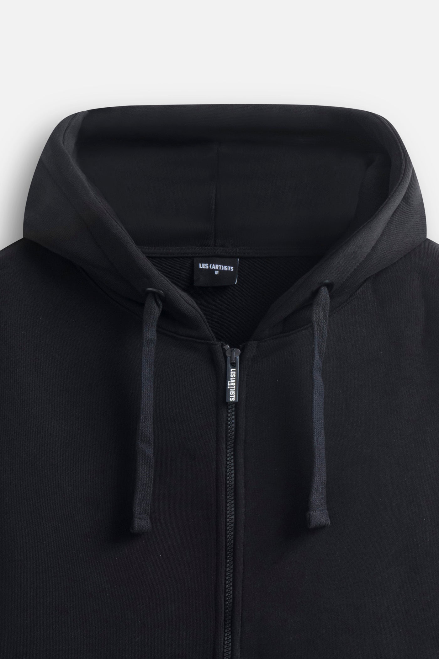 Hoodie logo zip essential Black