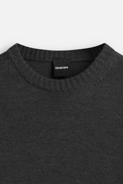 Jacquard sweater logo Essential Black