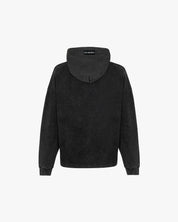 Hoodie stone washed Dark grey