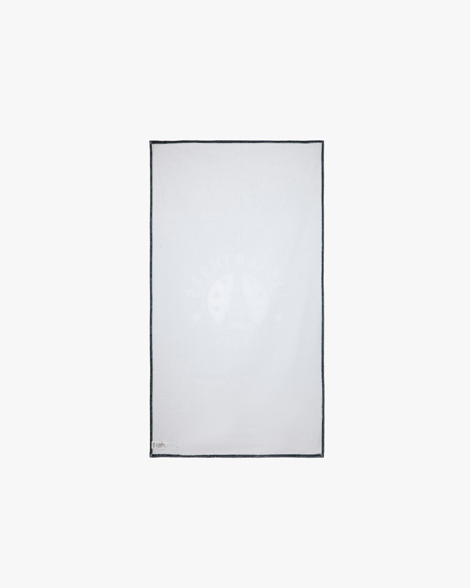 Beach towel logo all over black