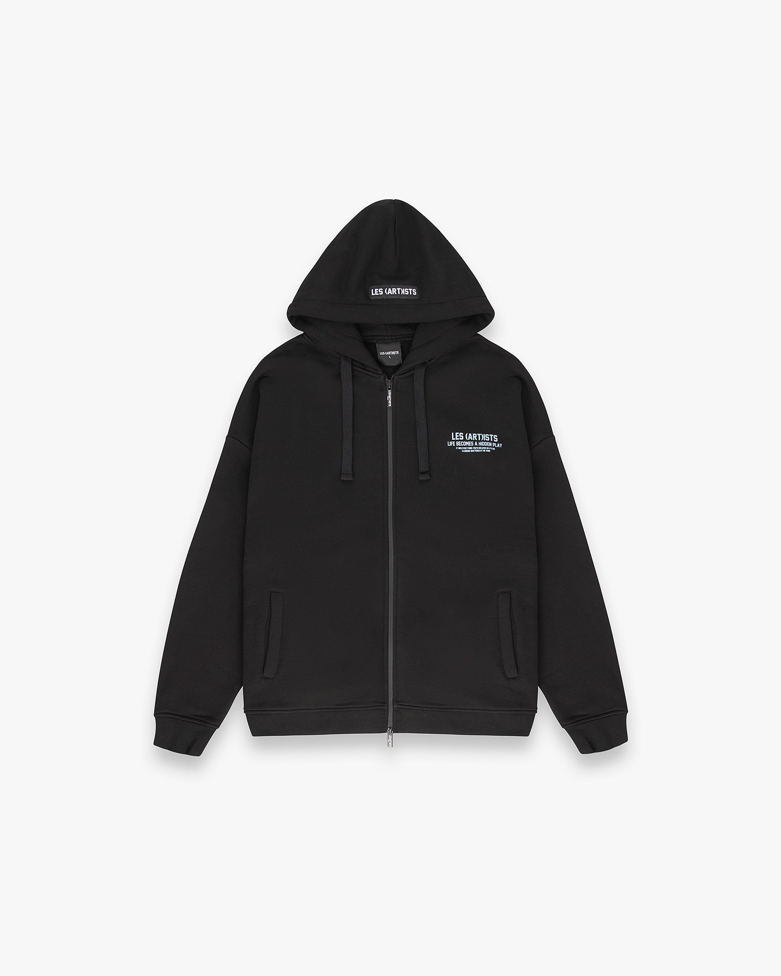 Hoodie Zip World Be Gone Noir
