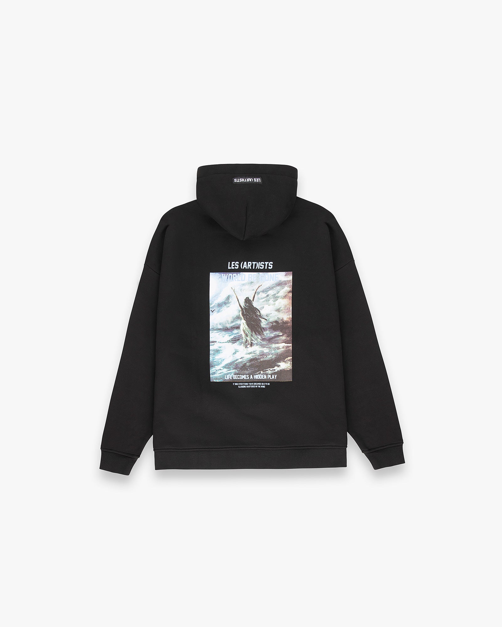 Hoodie Zip World Be Gone Noir