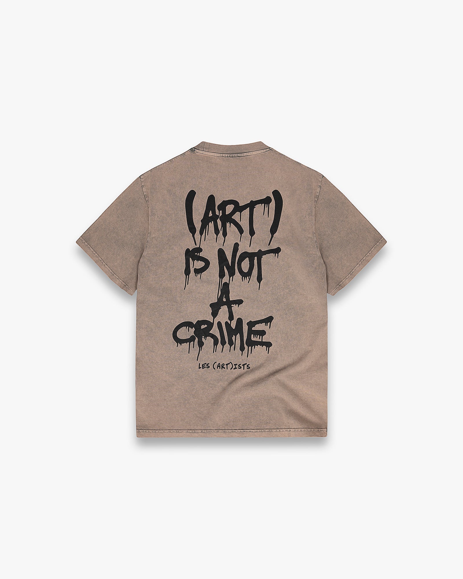 T-Shirt m/m (ART) IS NOT A CRIME Sand Stone Wash