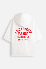 Shortsleeve Relaxed Hoodie Club de LA Sand