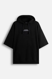 Shortsleeve Relaxed Hoodie Club de LA Black