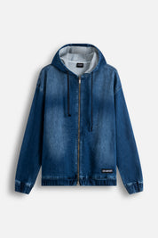 Hoodie Full Zip Denim