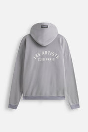 Hoodie Full Zip Club Paris – Aged Garment Dye Ultimate Grey