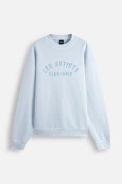 Crewneck Club Paris – Aged Garment Dye Airy Blue
