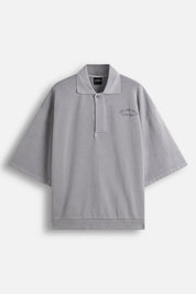 Sweatshirt Polo – Aged Garment Dye Ultimate Grey