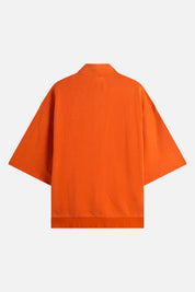 Sweatshirt Polo – Aged Garment Dye Orange Rust