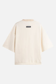 Sweatshirt Polo – Aged Garment Dye Milk