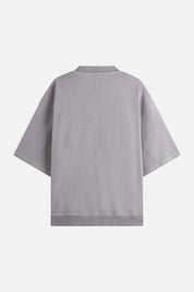Short-Sleeve Sweatshirt Club Paris – Aged Garment Dye Ultimate Grey