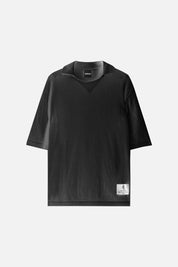 Polo Tricot Perforated Label Monogram Black