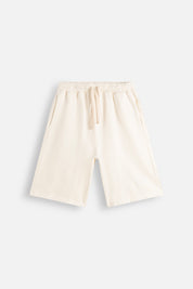 Sweatshort Aged Garment Dye Old Milk