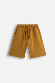 Sweatshort Aged Garment Dye Dull Gold