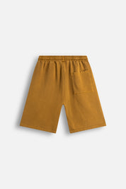Sweatshort Aged Garment Dye Dull Gold