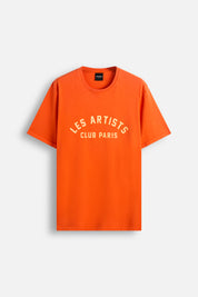 T-shirt Club Paris – Aged Garment Dye Orangle Rust