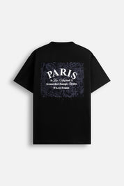 T-Shirt Paris Embroidery Black