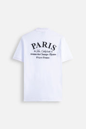 Polo Piquet Embroidery Paris White