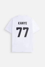 T-shirt m/m Kanye Bianco