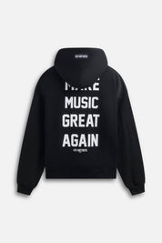 Hoodie Make Music Black/White