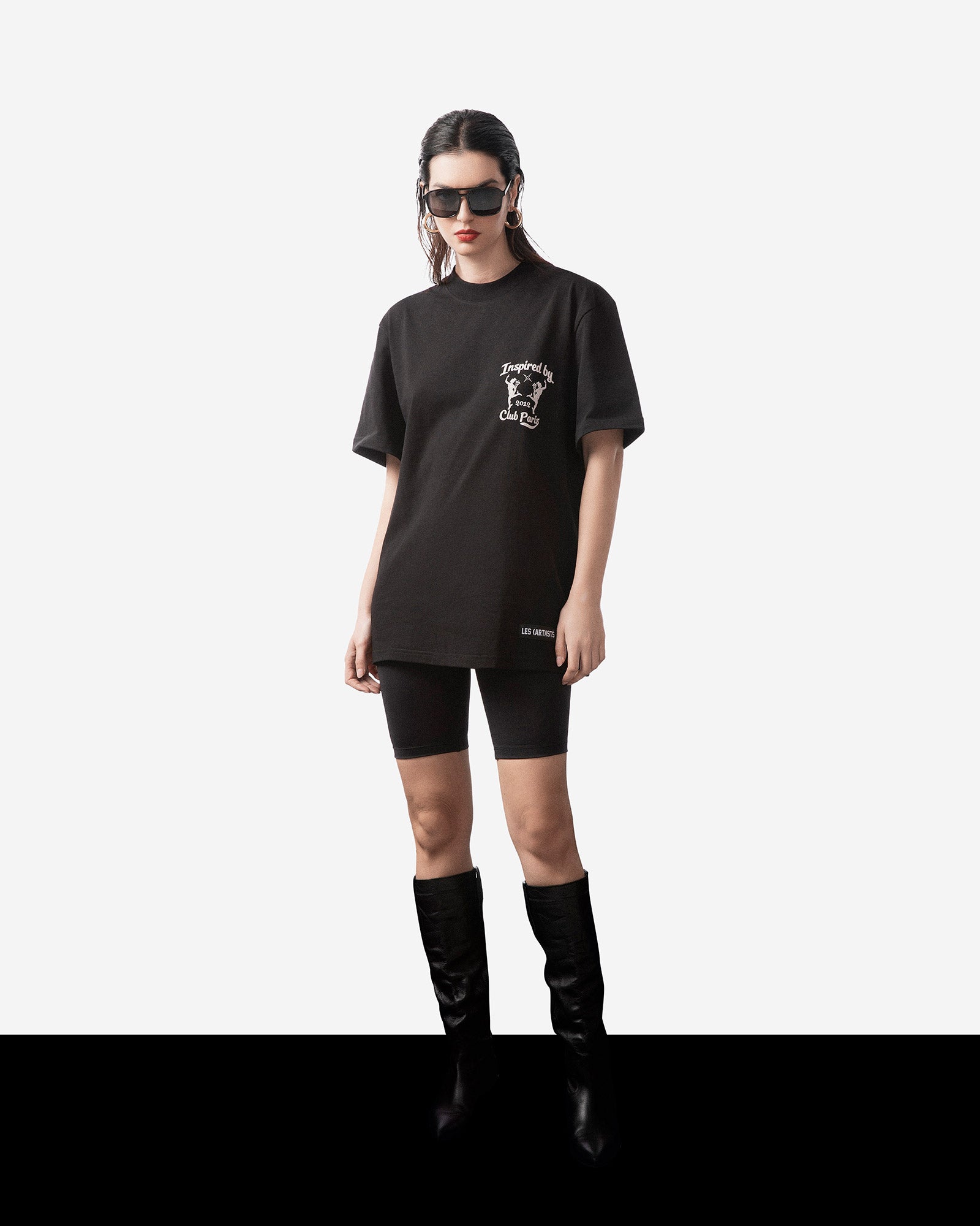 T-shirt m/m Club Paris Black