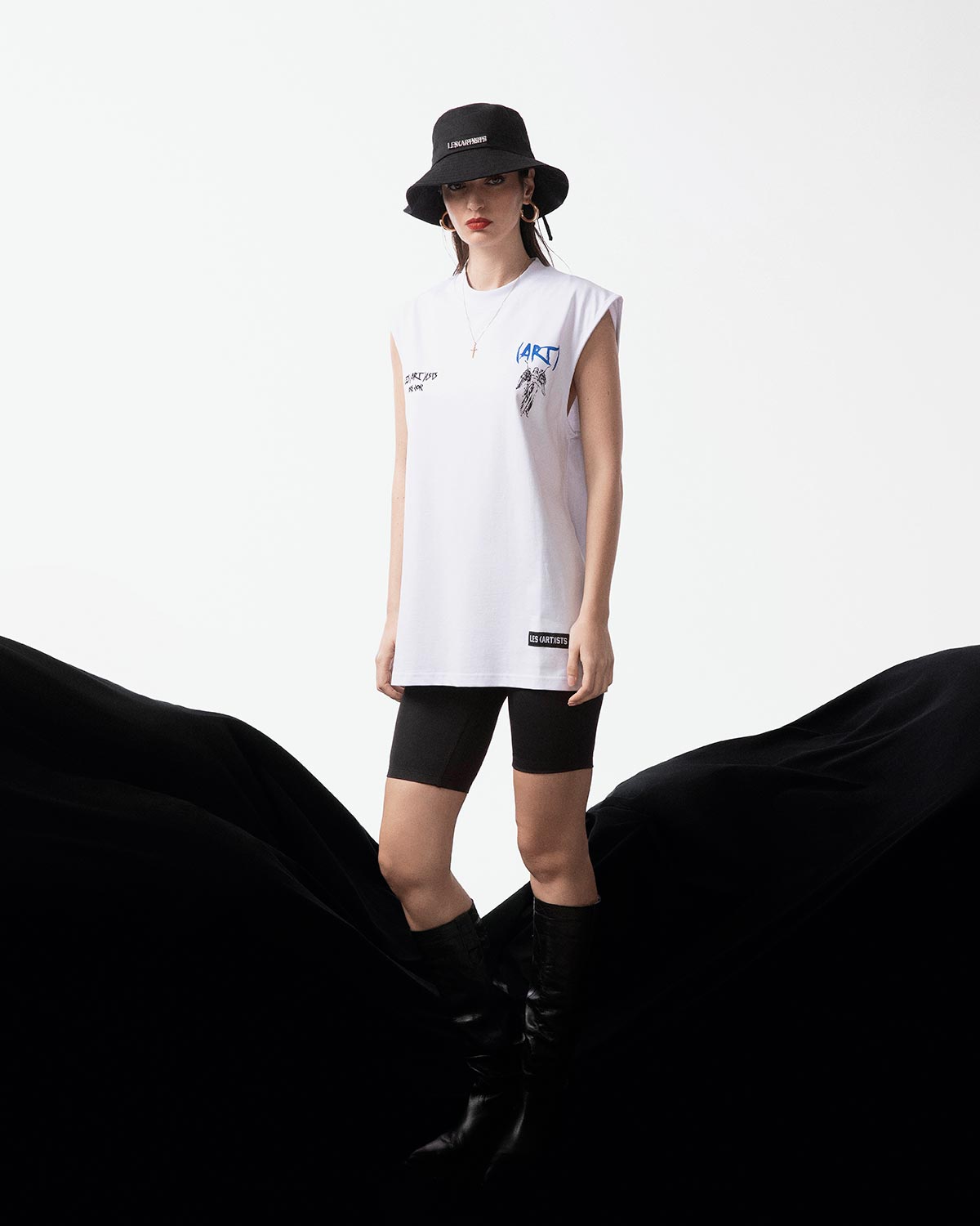 Sleeveless Tee Paris Victory White