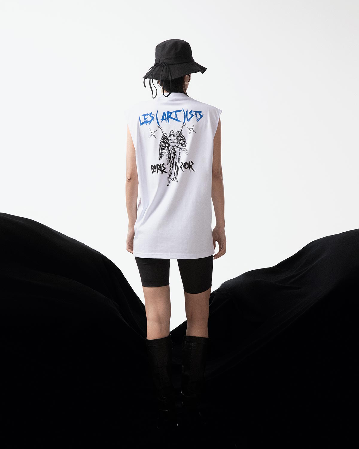 Sleeveless Tee Paris Victory White