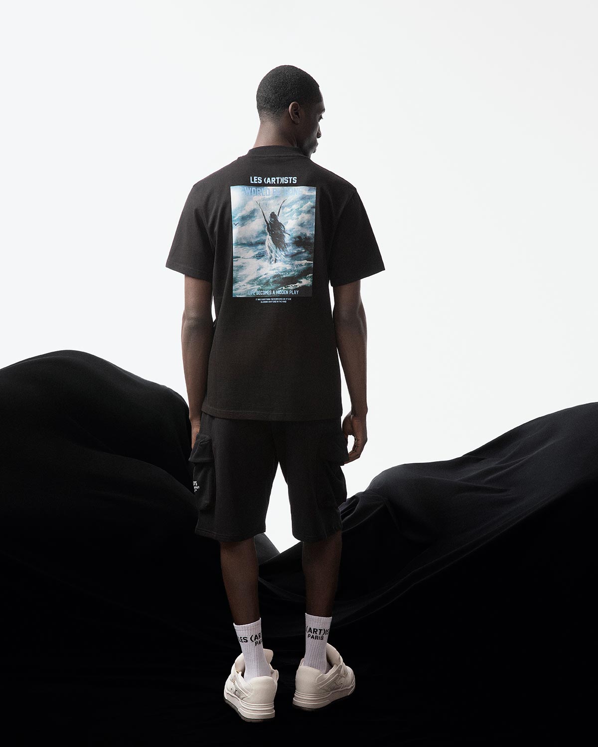 T-Shirt M/M World Be Gone Nero