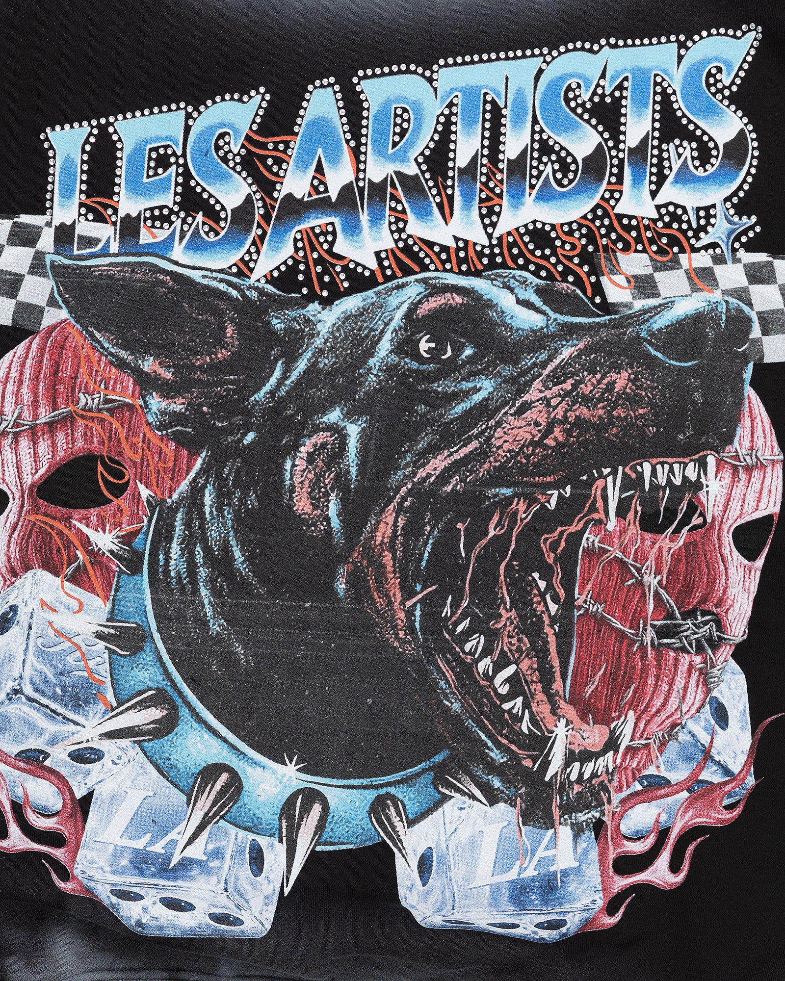 Hoodie Crop “Les Artists Doberman”