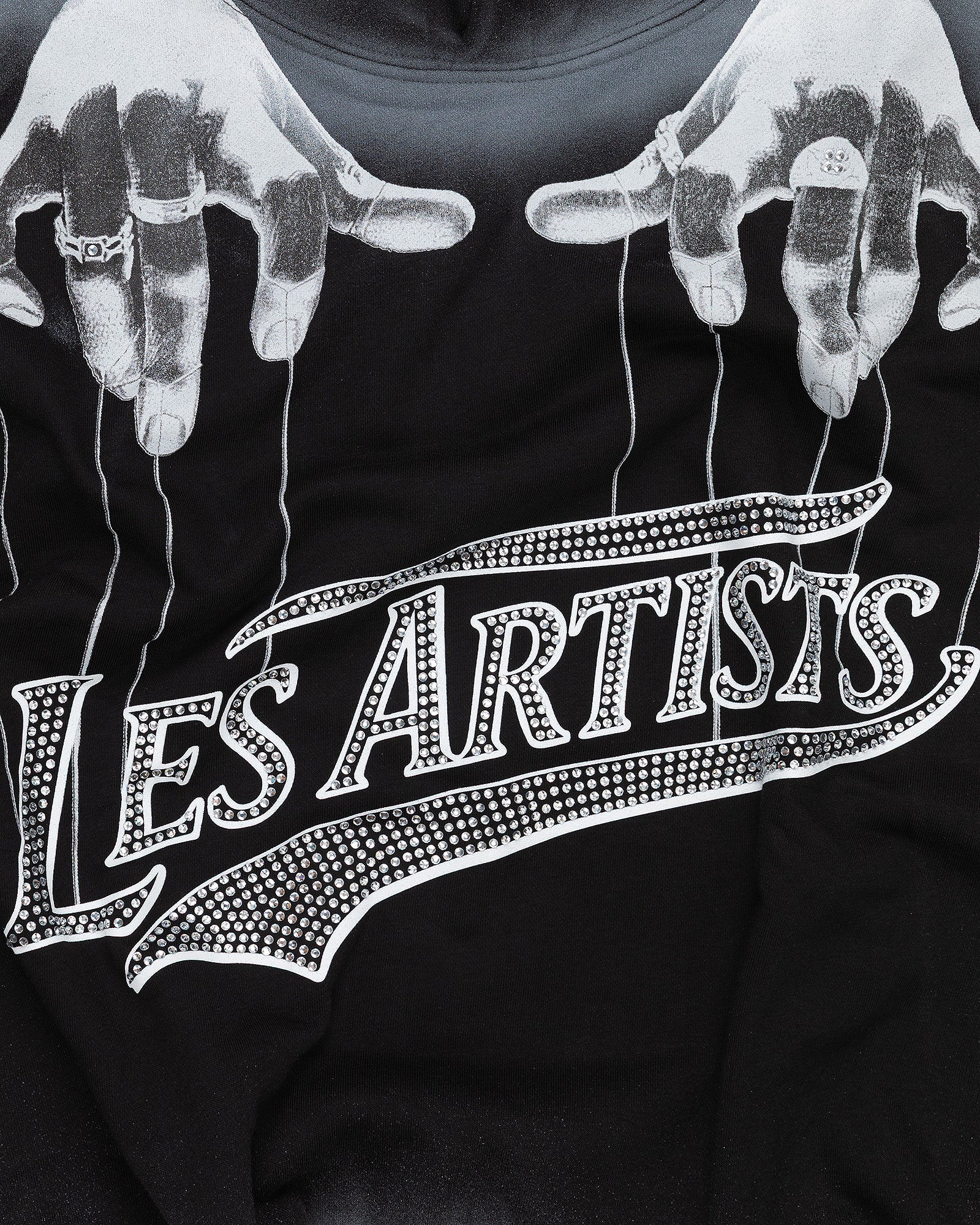 Hoodie Crop “Les Artists Hands”