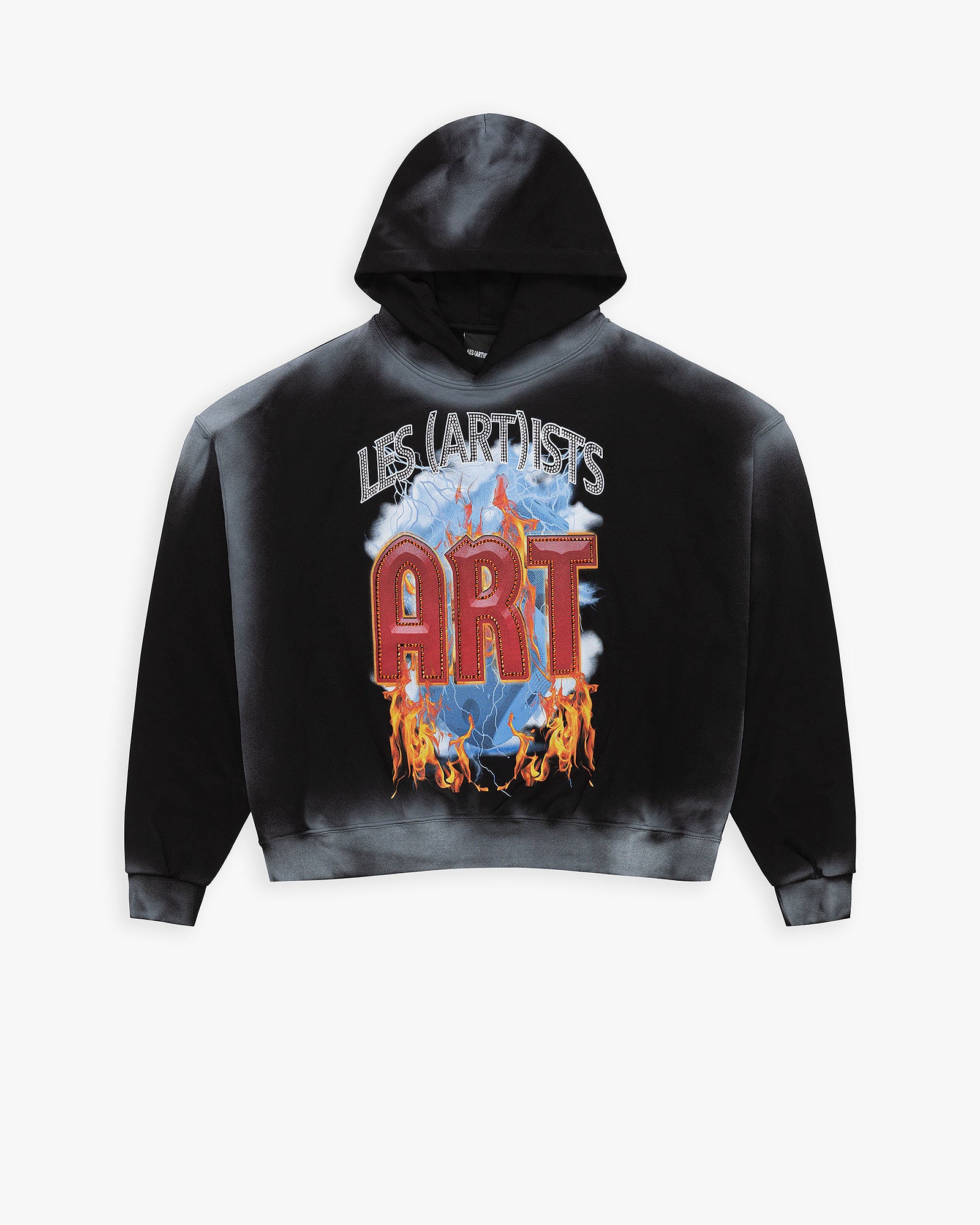 Hoodie Crop “Les Artists Art Flame”
