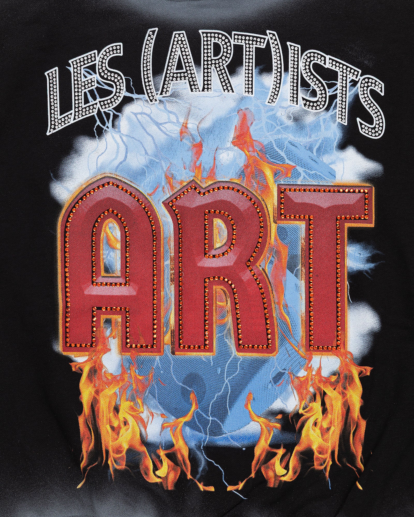 Hoodie Crop “Les Artists Art Flame”