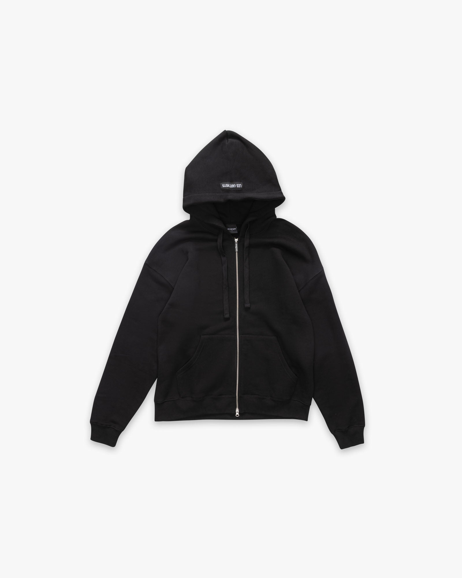 Hoodie logo zip essential Black