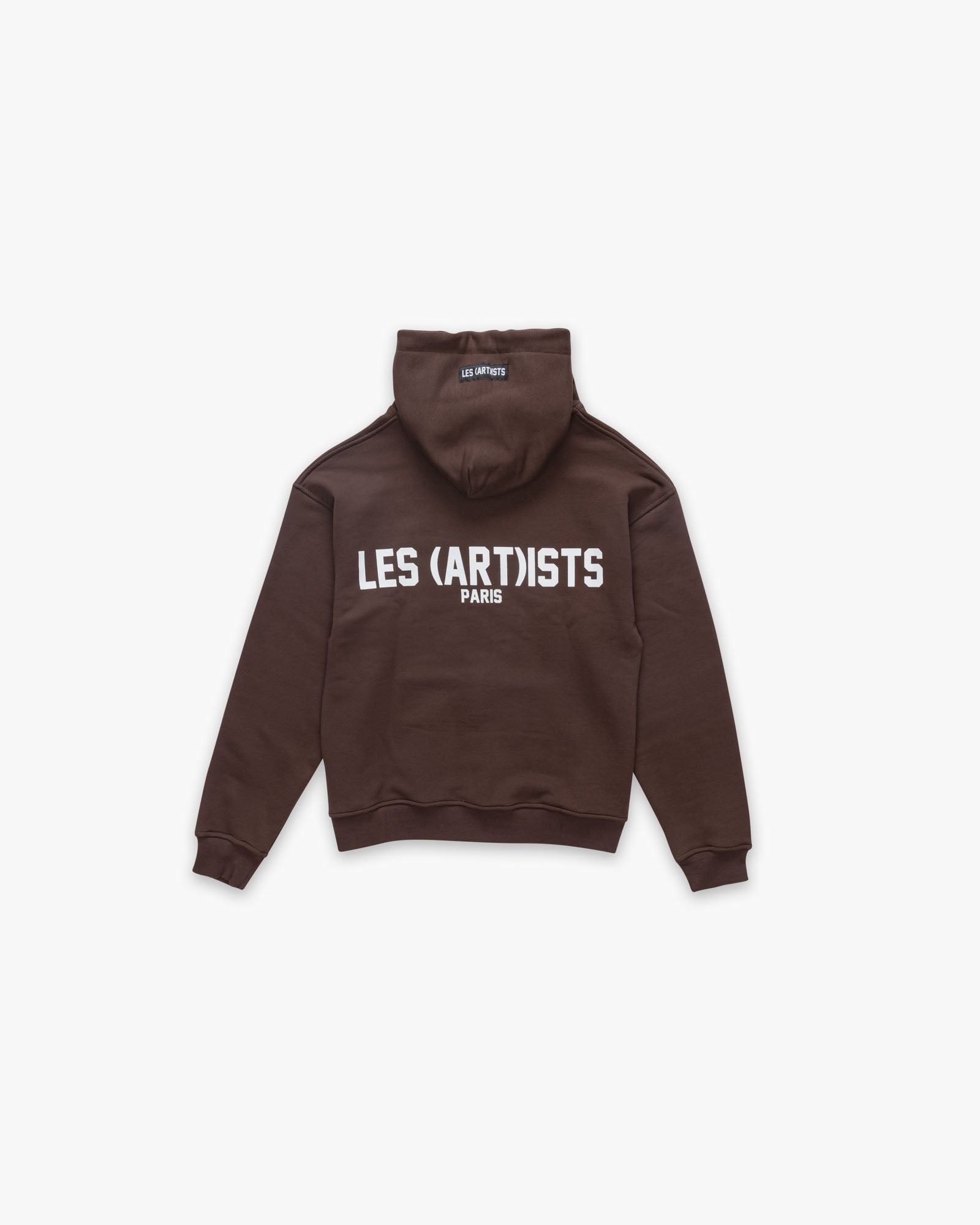 Hoodie logo zip essential Brown