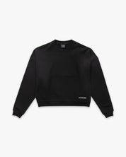 Crewneck Box Fit Label Black