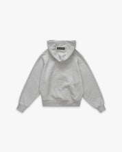 Hoodie Zip Box Fit Label Grey