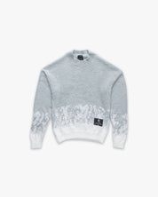Knit Sweater Ombre Label Monogram Grey