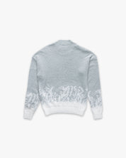 Knit Sweater Ombre Label Monogram Grey