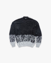 Knit Sweater Ombre Label Monogram Black