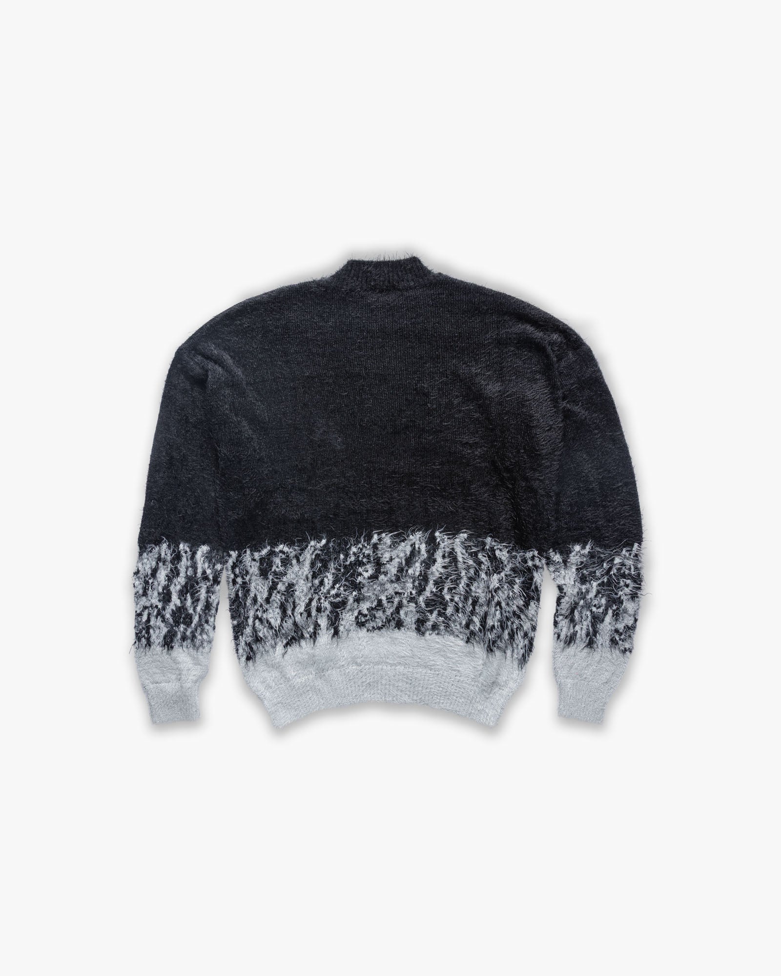 Knit Sweater Ombre Label Monogram Black