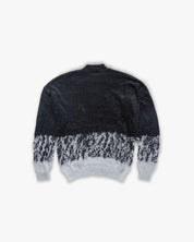 Knit Sweater Ombre Label Monogram Black