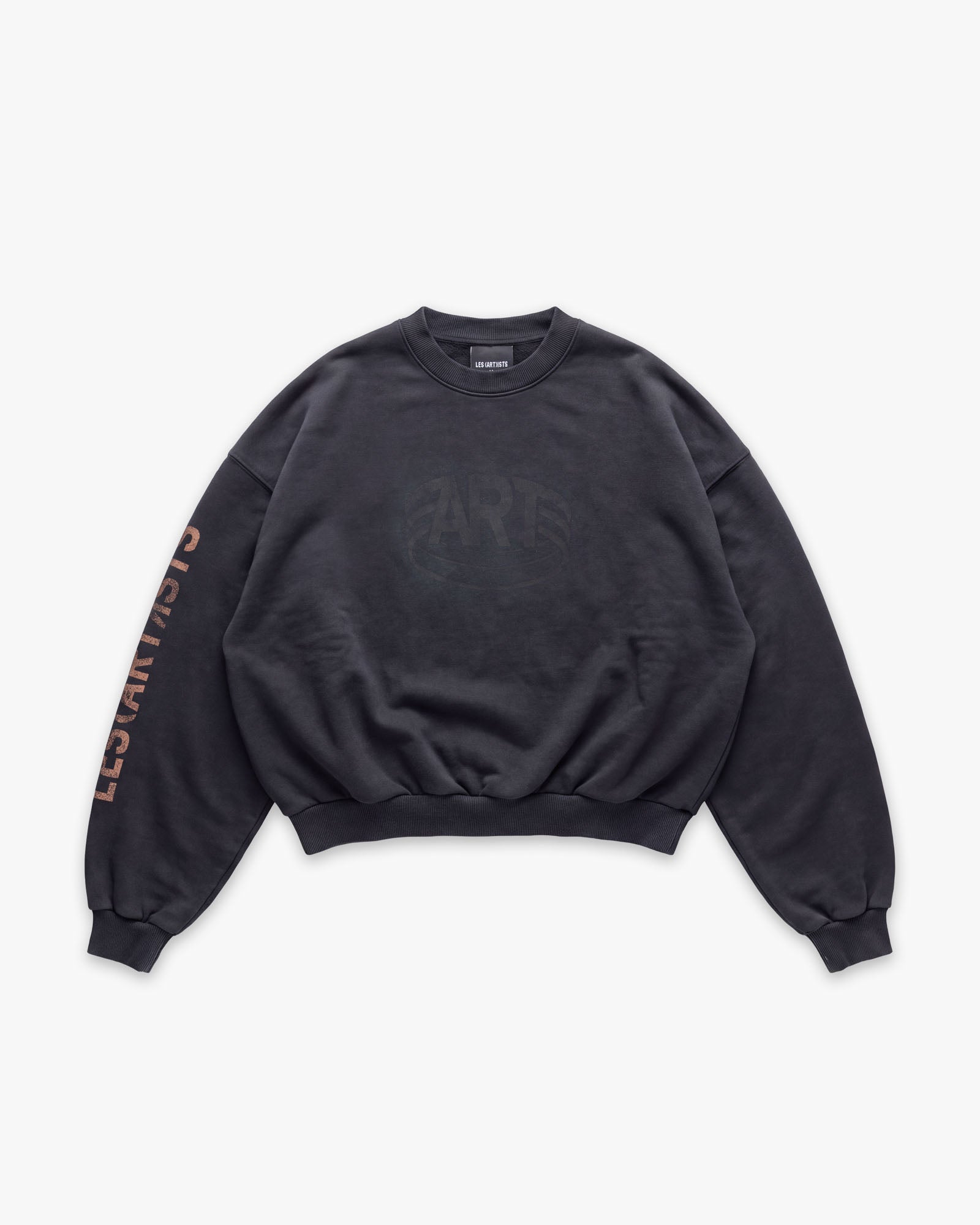 Crewneck Box Fit Art World Black