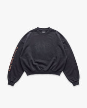 Crewneck Box Fit Art World Black