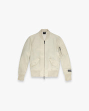 Distressed Bomber Jacket Logo Essential Sand